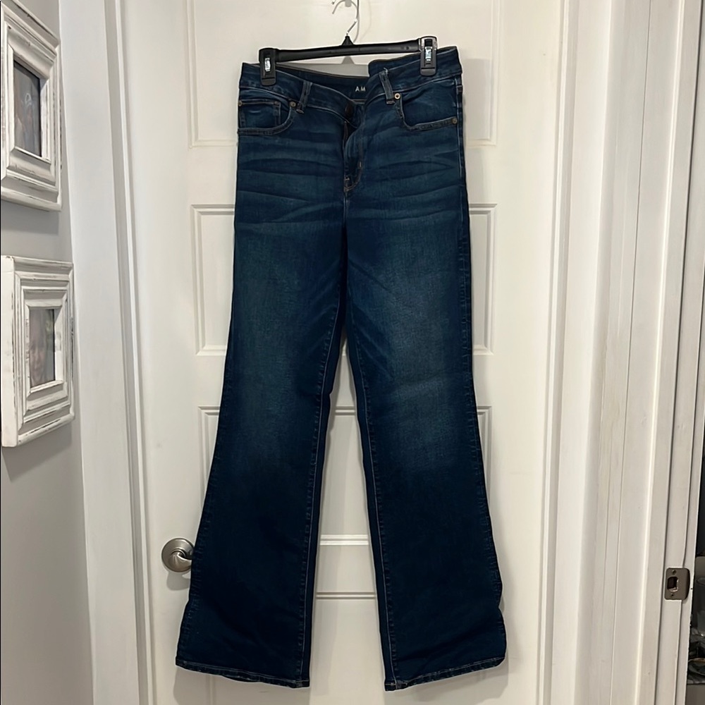 American Eagle Favorite Boyfriend 12 Long Blue Jeans